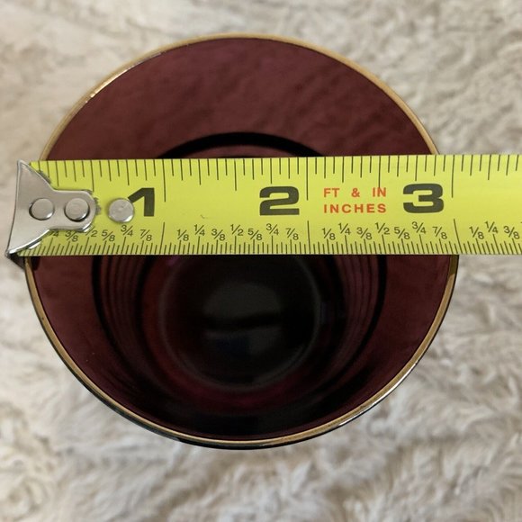 Vintage Bohemian Czech Glass Borske Sklo Amethyst Decanter & 5 Tumbler Glasses - Picture 7 of 15